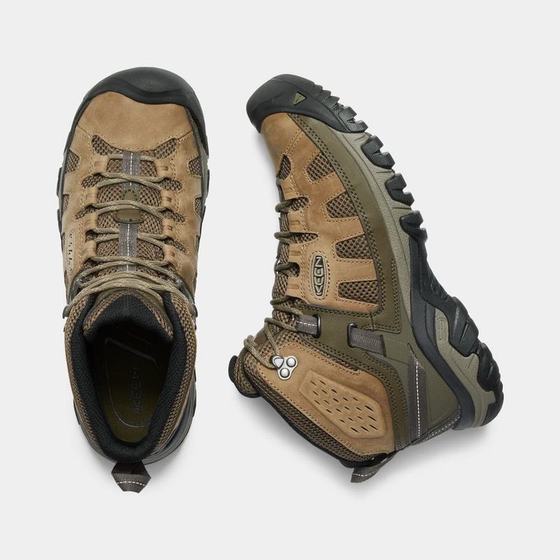 Keen Targhee Vent Mid - Erkek Trekking Bot - Kahverengi/Zeytin Yeşili - Türkiye (342570HWO)